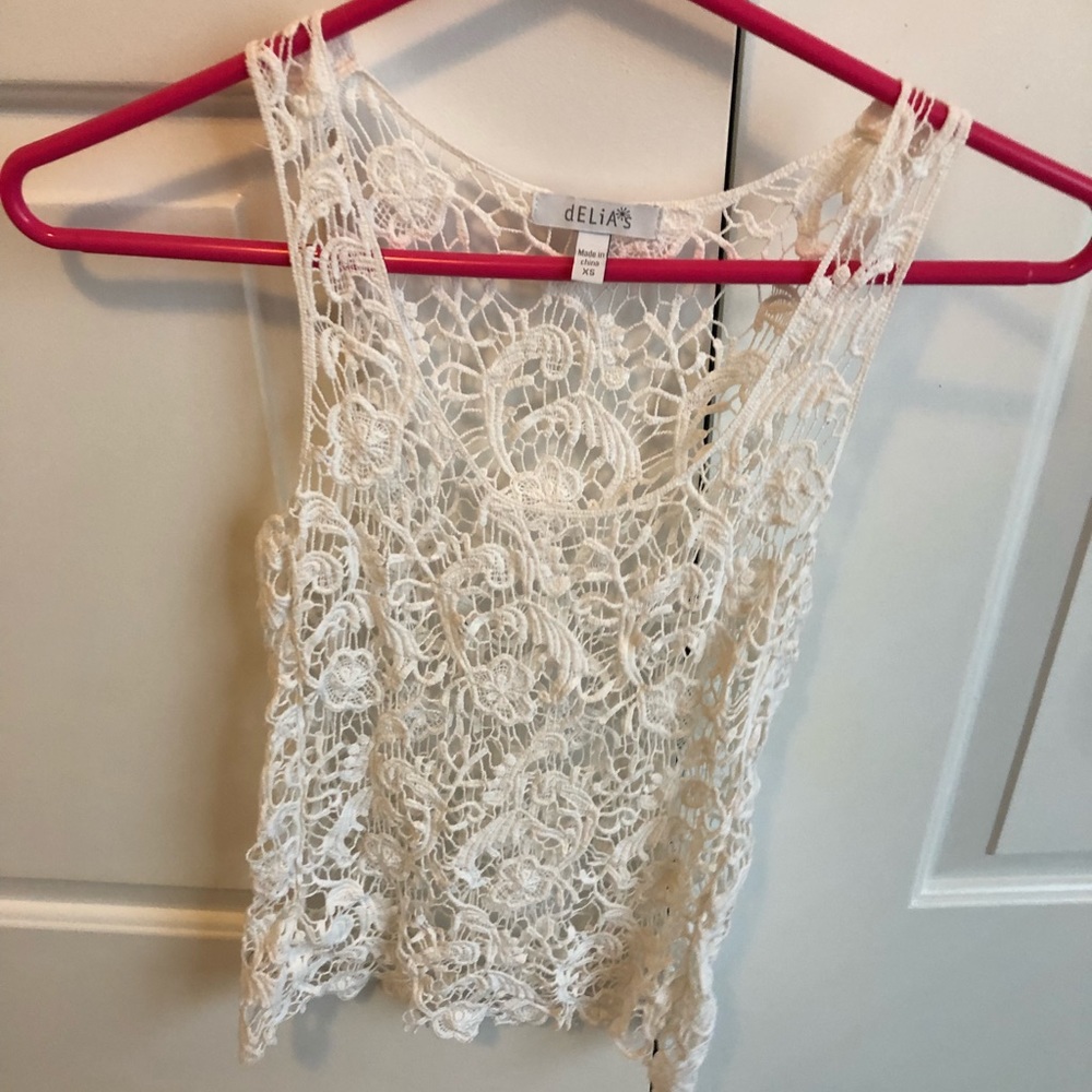 Lace tank top